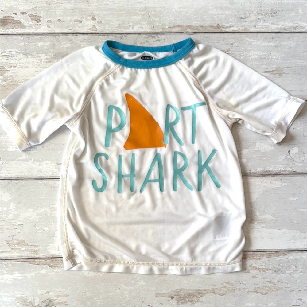 Old Navy 3T Boys Swim Rashguard Rashguard Swimsuit Top Kids Toddler Size 3